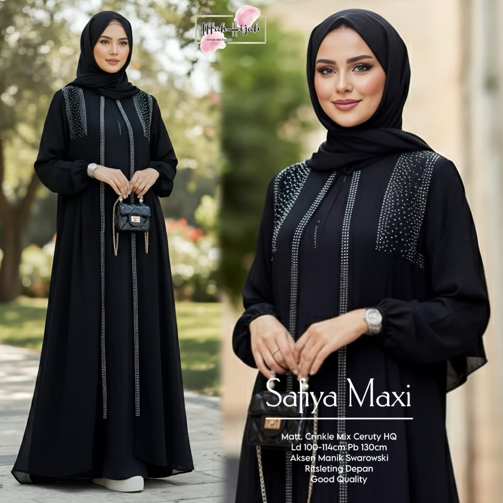 Gamis abaya terbaru elegan dan simple