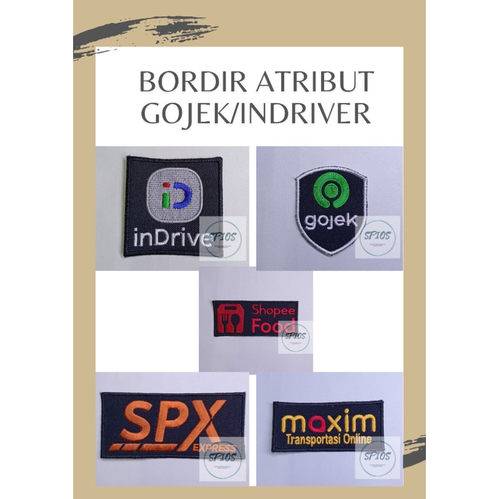 BORDIR MAXIM/GOJEK/GRAB/INDRIVER/SHOPPE