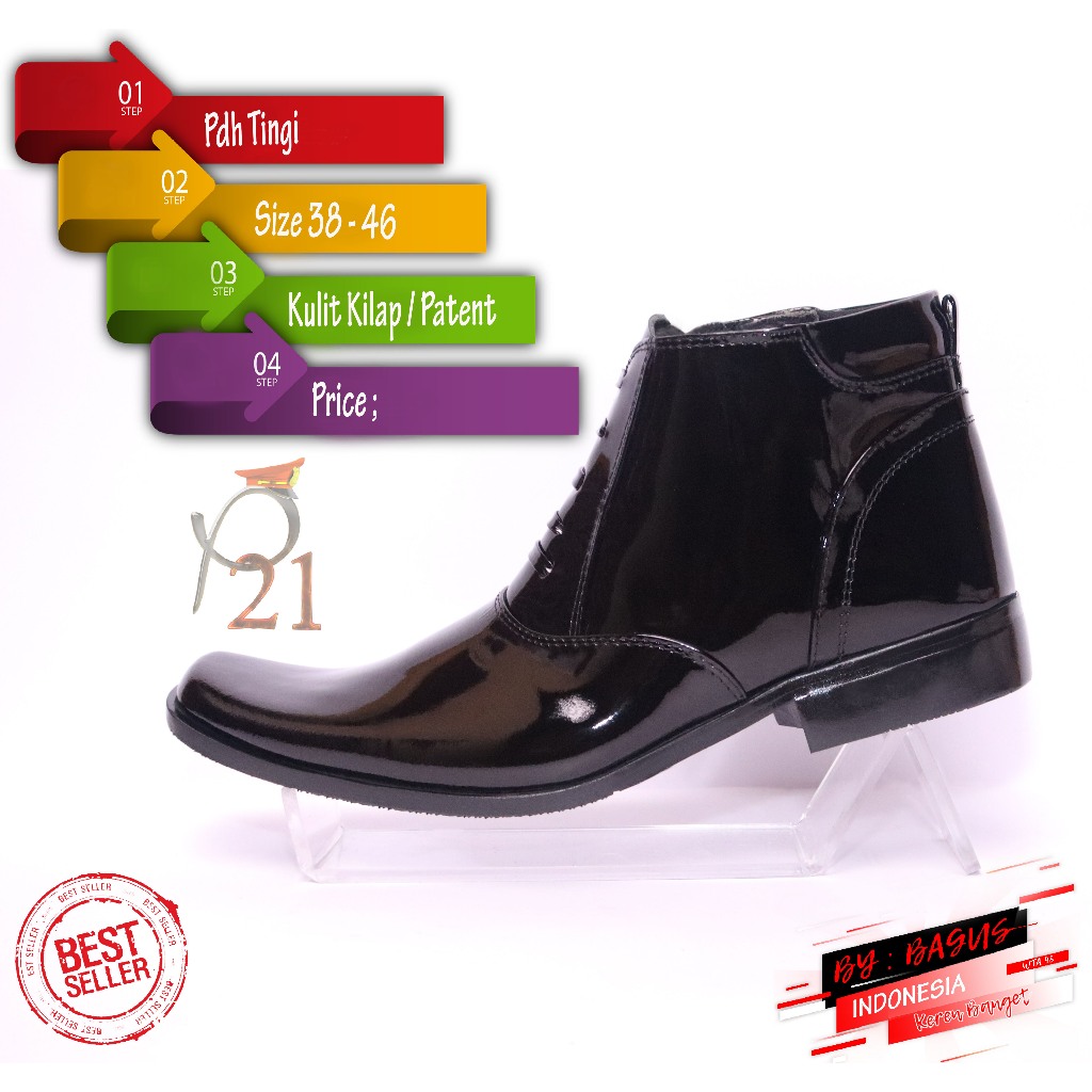 Sepatu P21 PDH Tinggi