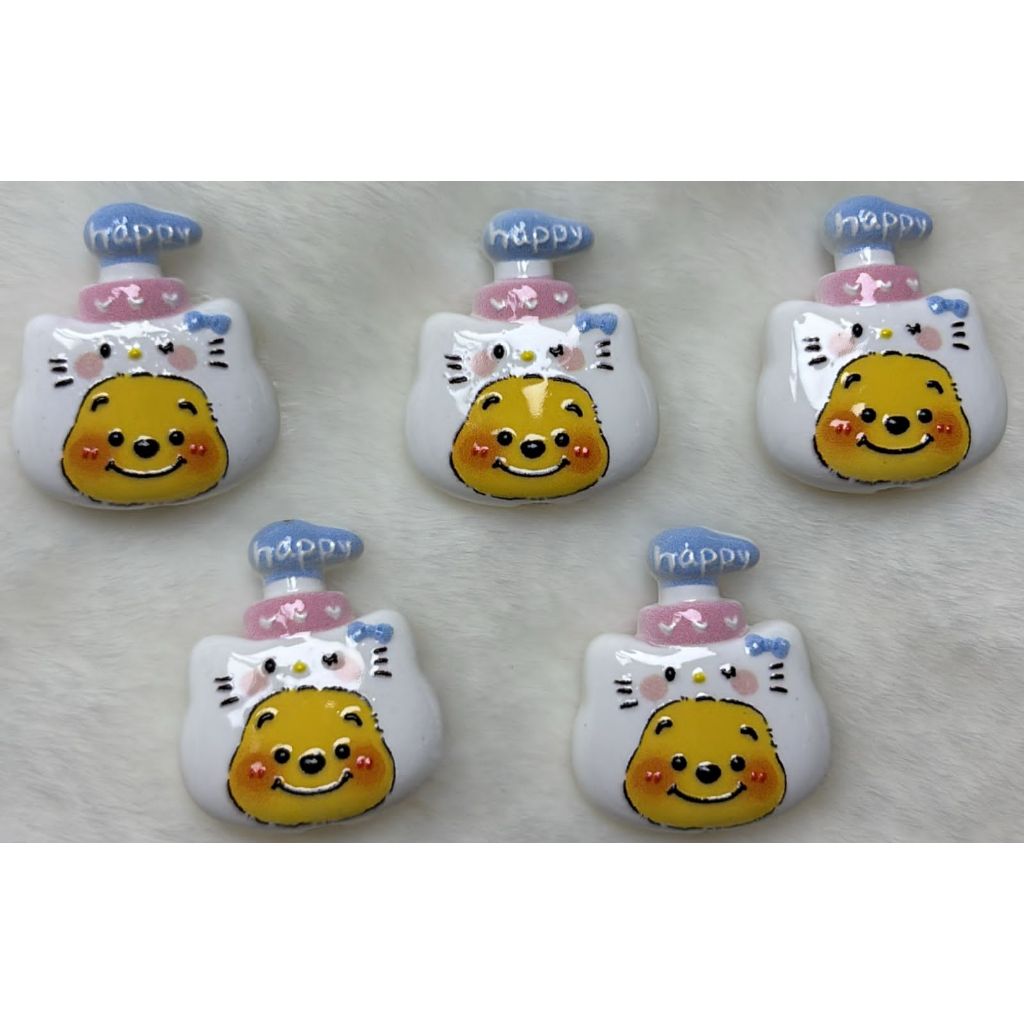 MANIK AKRILIK LUBANG TEMBUS BOTOL SHAMPO POOH, GRADASI AWAN