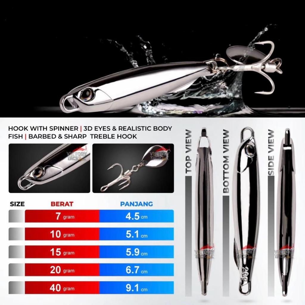 PROBEROS Umpan Metal Jig Weever Topmouth Culter MJ027 / Metal Jig Proberos