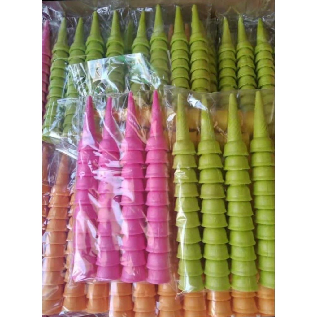 Cone Ice Cream Kerucut 400 pcs | Kerupuk es krim diameter 3,5cm