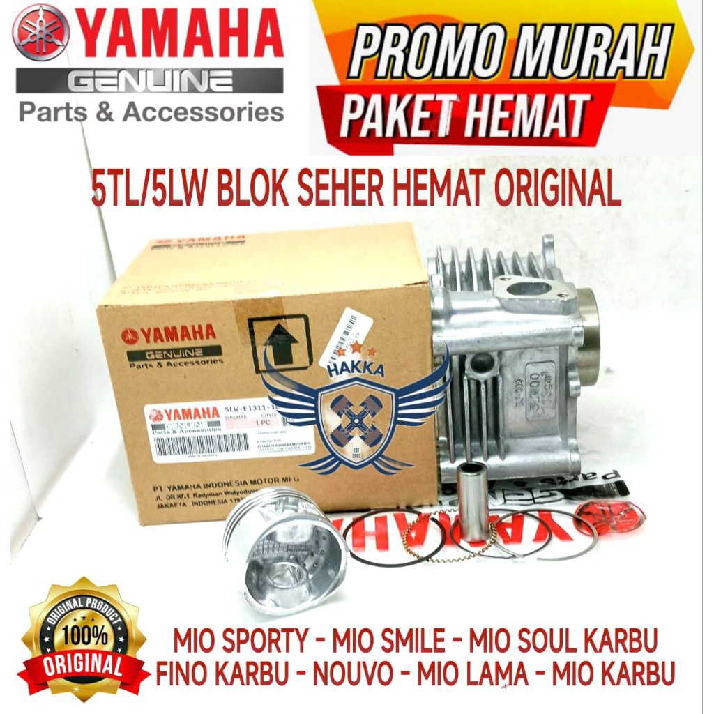 5TL/5LW BLOK SEHER ASLI YAMAHA MIO SMILE,BLOK SEHER ASLI YAMAHA MIO SOUL KARBU,BLOK SEHER ASLI YAMAH