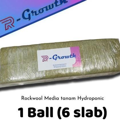 Rockwool Hidroponik R-Growth 1 Ball (6 Slab)