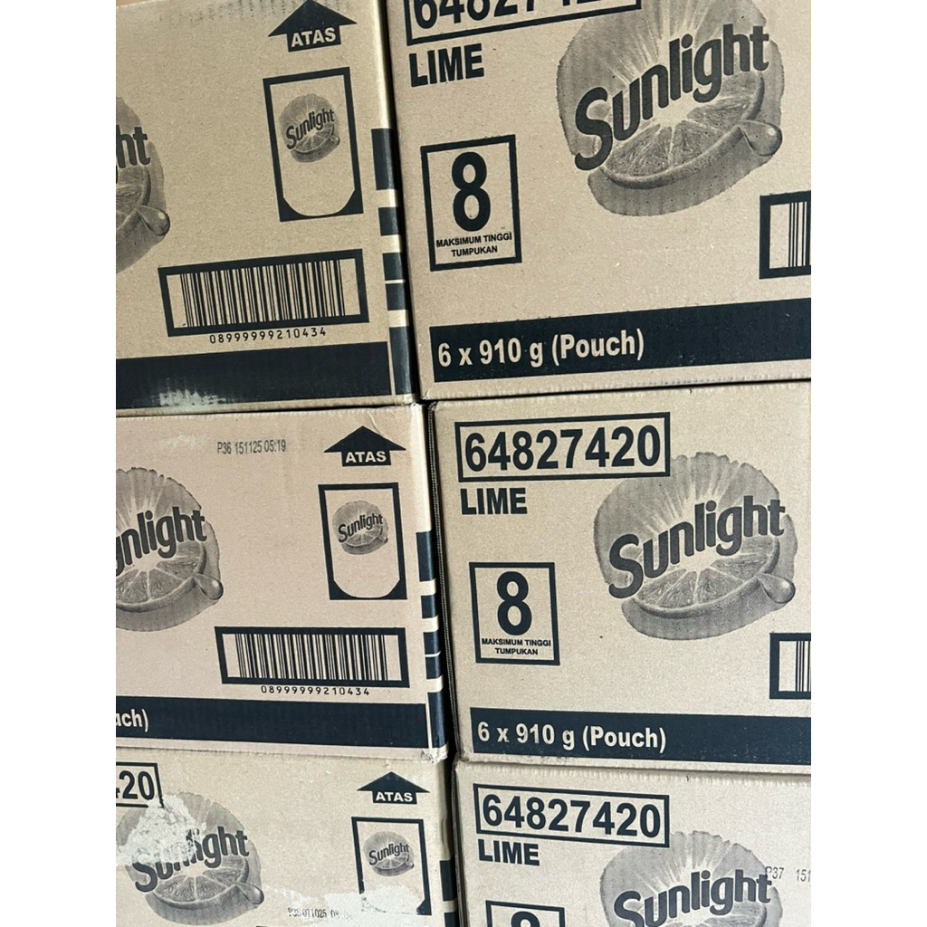Sunlight 910ml 1 karton atau dus