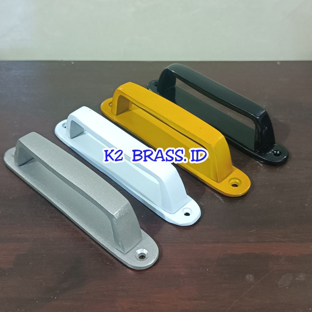 Handle / Tarikan Laci Lemari Jendela Pintu Rumah Aluminium Motif Telpon 12 cm