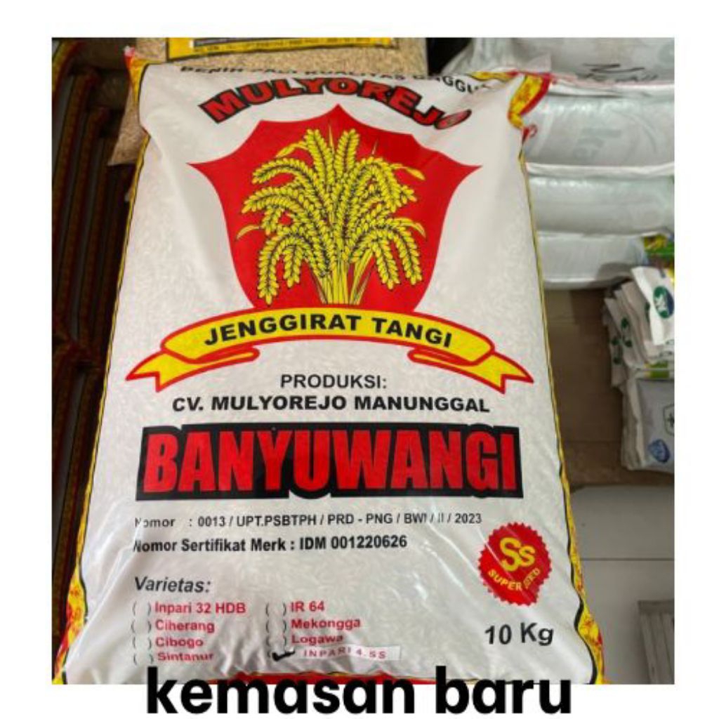 Benih padi inpari 4-SS asli banyuwangi kemasan 10kg