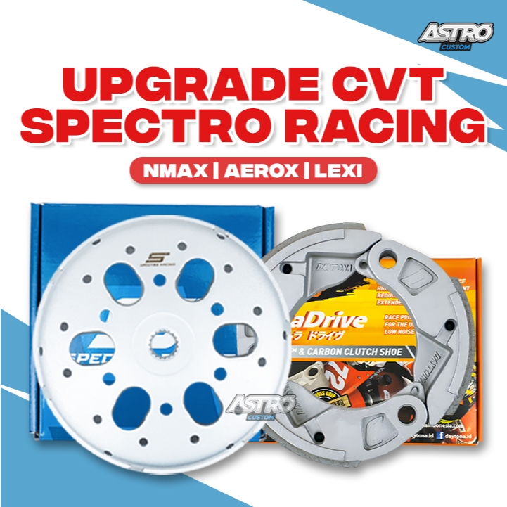 Mangkok Kampas Ganda Spectro NMAX 155 AEROX LEXI 125 Kampas Ganda Daytona Paket Upgrade CVT Racing