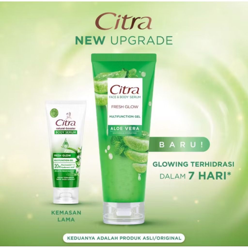 Citra Natural Booster Body Serum Fresh Glow Multifunction Gel 100gr