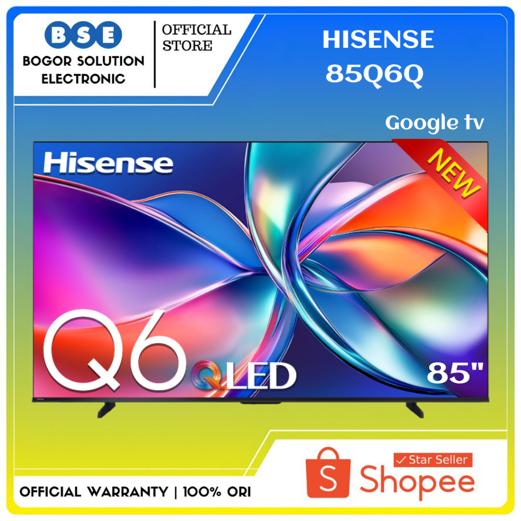 HISENSE 85Q6Q QLED TV Hisense 85 Inch 85Q6Q Quantum Dot Hisense Google TV 85 Q6Q Dolby Vision Atmos