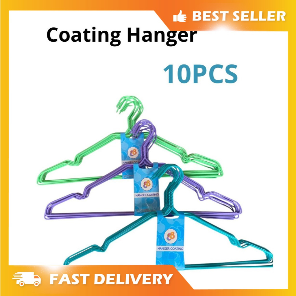 COATING HANGER BAJU STAINLESS ANTI KARAT ( 10 PCS )