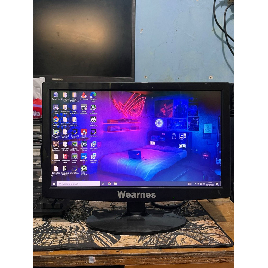 Monitor led 16 inch wearness mulus