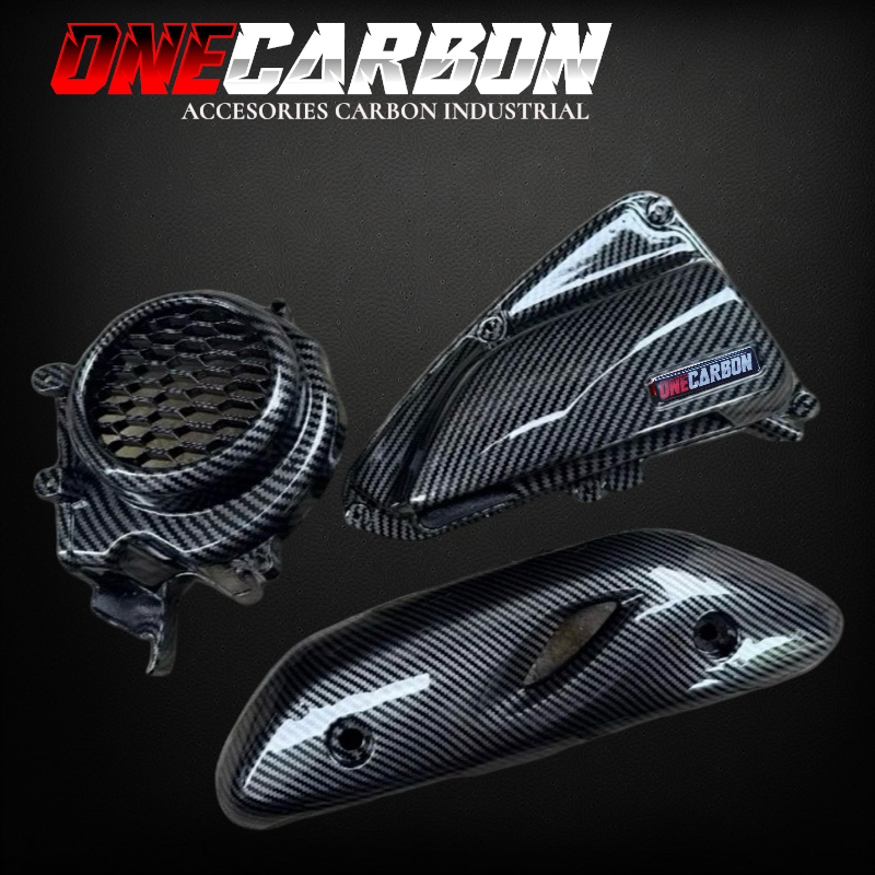 PAKET CARBON SCOOPY NEW 3 PCS 2021-2025 paketan carbon scoopy prestige new scoopy new paketan carbon