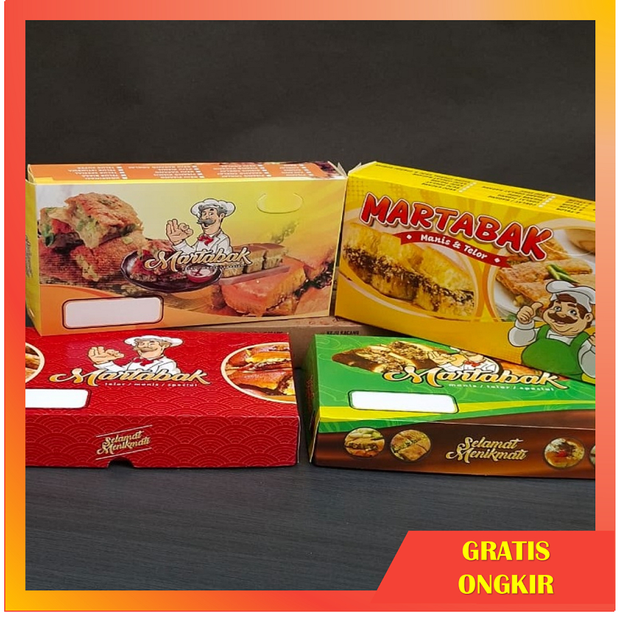 50 Pcs Dus Martabak, Dus Martabak Manis, Dus Martabak Telor, Dus Martabak murah