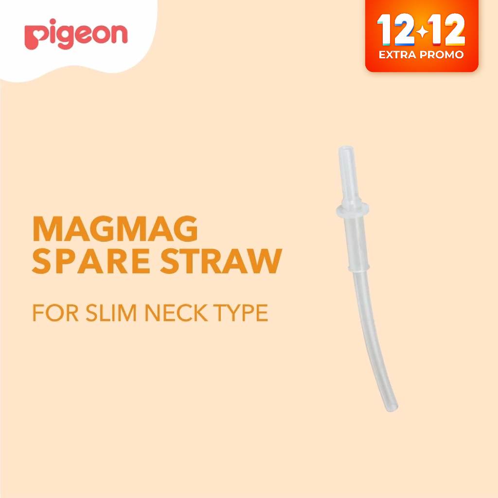 [PROMO 12.12] PIGEON Mag Mag Spare Straw New | Gelas Minum Bayi Anti Tumpah | BPA Free |Cangkir Minu