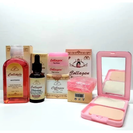 Paket Lengkap 6in1 Cream Collagen Original with BEDAK