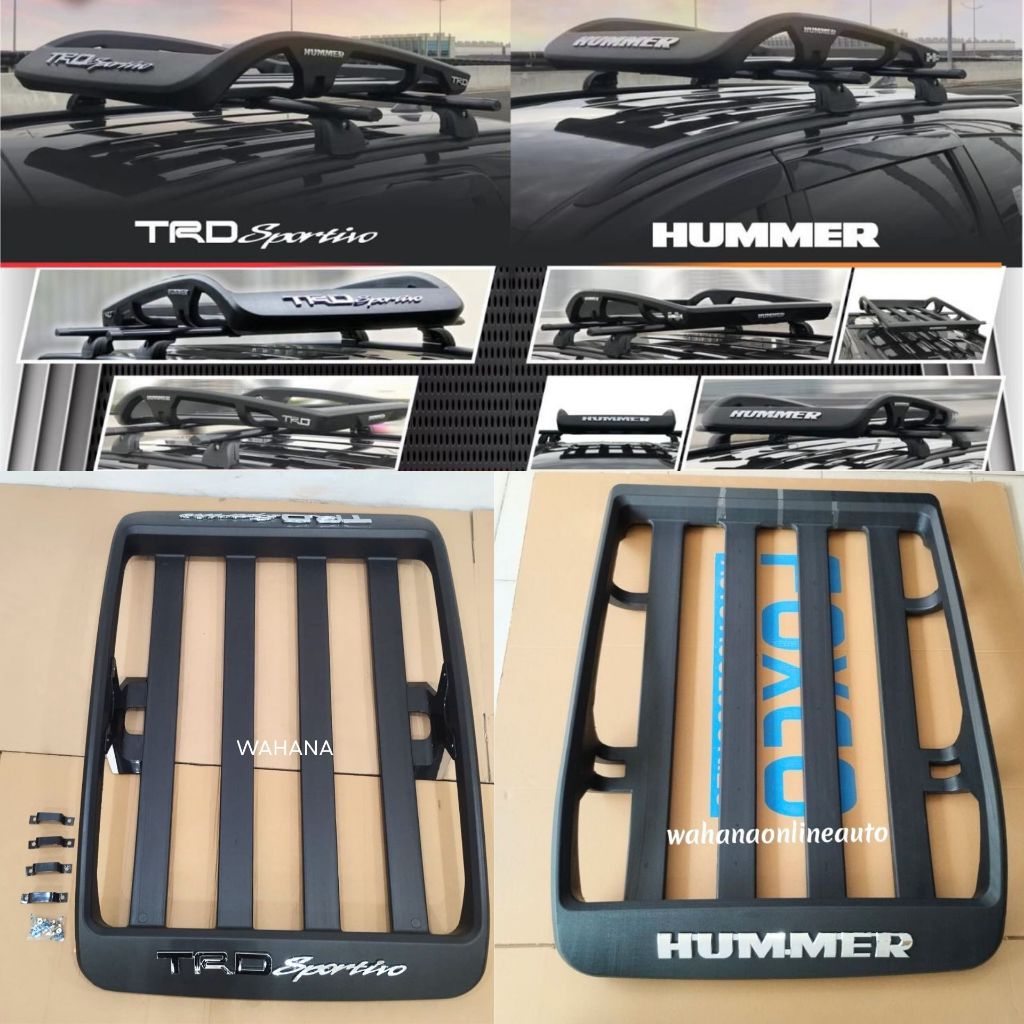 Rack bagasi atas Mobil Hummer & TRD Sportivo Mobil Universal Xpander livina Fortuner Innova Avanza X
