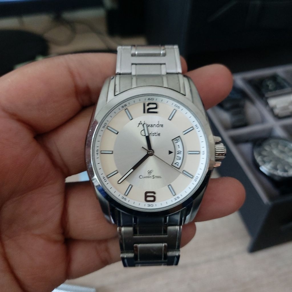 PRELOVED JAM TANGAN PRIA ALEXANDRE CHRISTIE AC8289 AC 8289 ORIGINAL SECOND