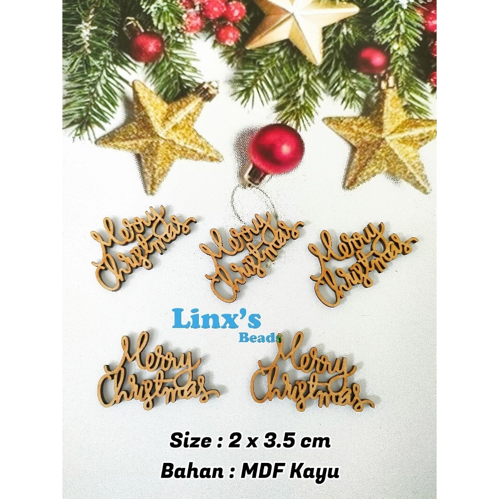 [1 Pcs] Hiasan Natal Tulisan Merry Christmas / Hiasan Tulisan Merry Christmas