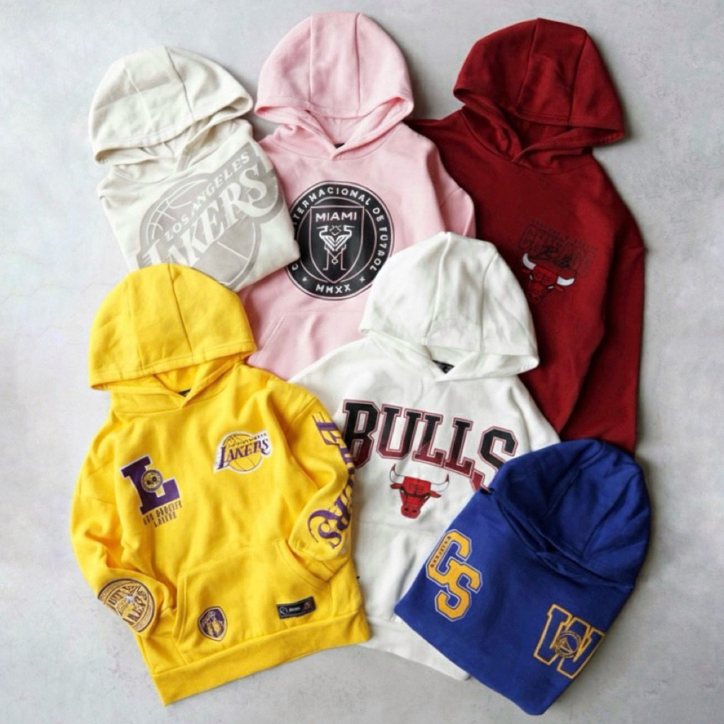 NBA Basketball & Football Kids Hoodie Jacket | Bulls Lakers Warriors Miami Liverpool | size 7-15y | 