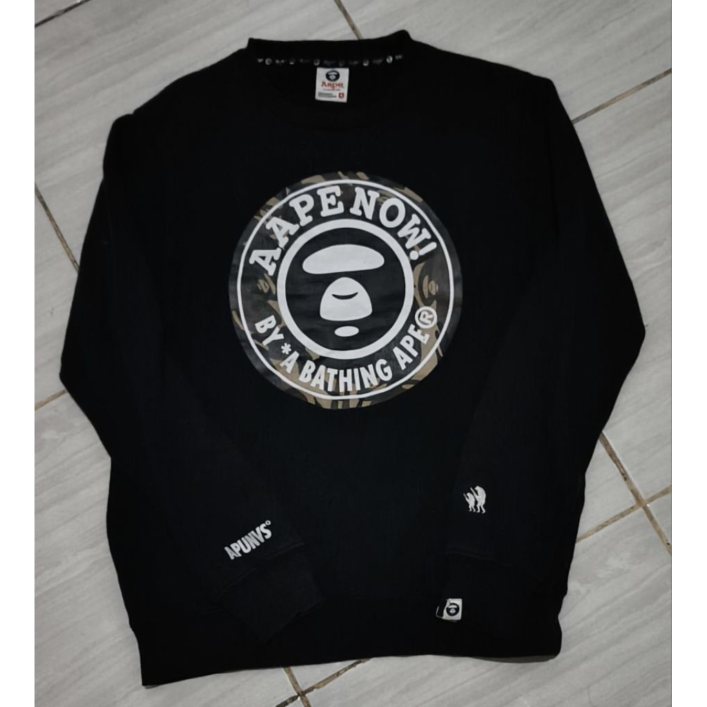 Kaos Adlv Hitam / Crewneck Aape