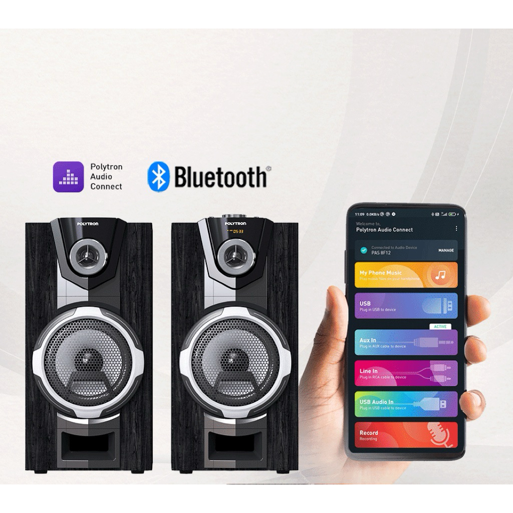 Polytron Speaker Aktif PAS-8F12