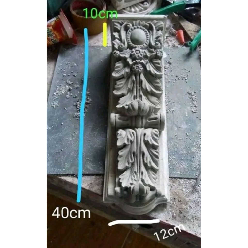 korbel beton jendela