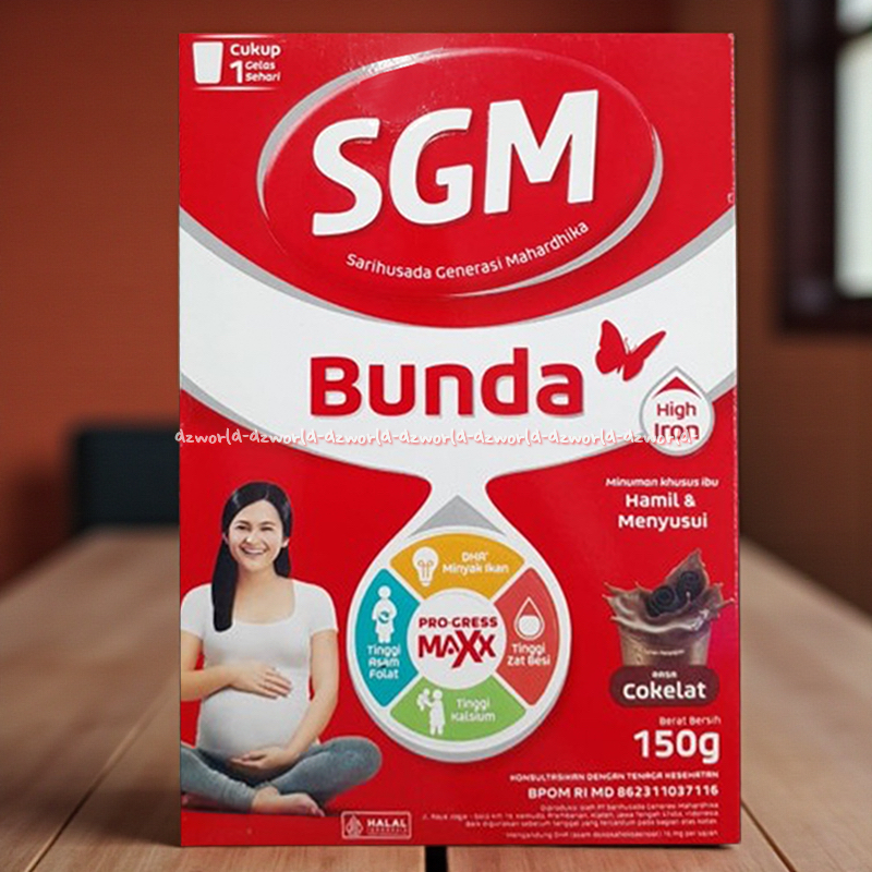 SGM Bunda 150gr Susu Hamil & Menyusui Rasa Coklat Jeruk Susu Bubuk Untuk Ibu Hamil Pregnant Milk Pow
