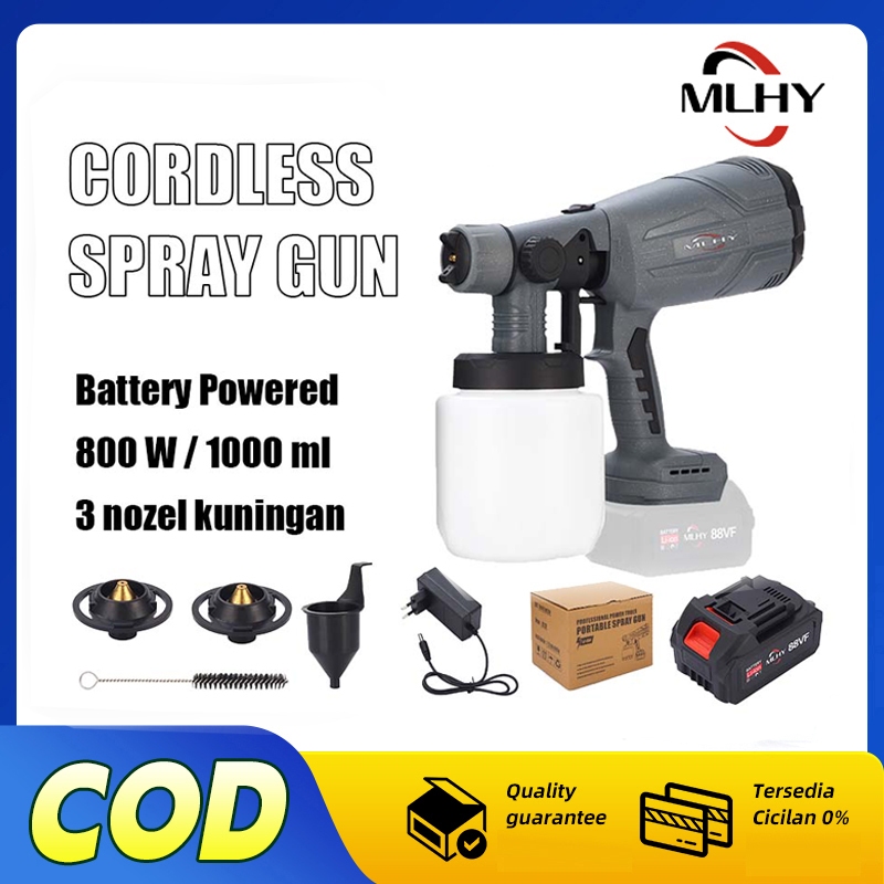 MLHY 1000ML Spray gun elektrik/Alat Semprotan Cat Spray/mesin semprot cat minyak cat tembok multifun