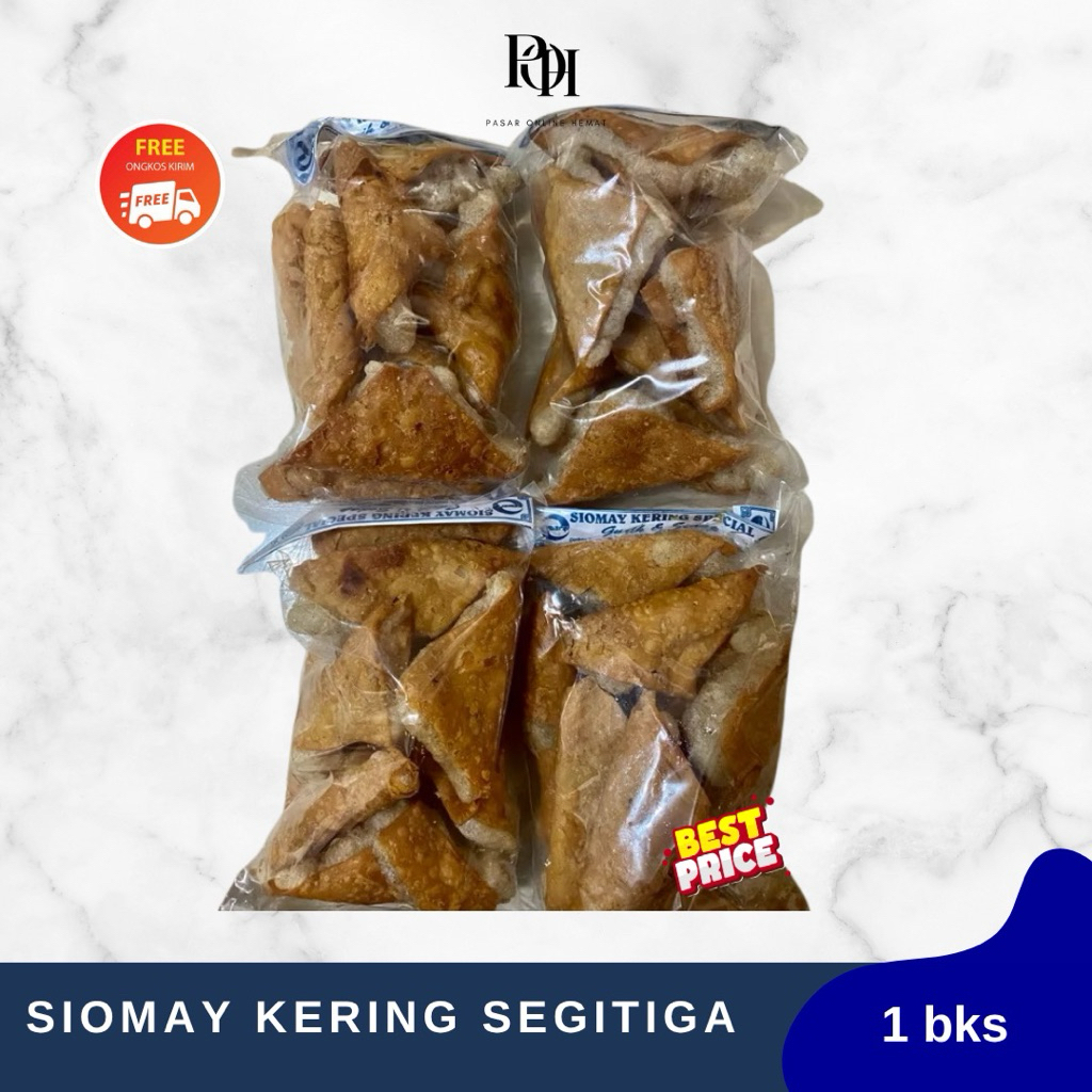Siomay Kering Segitiga isi 10pcs | Aneka toping seblak