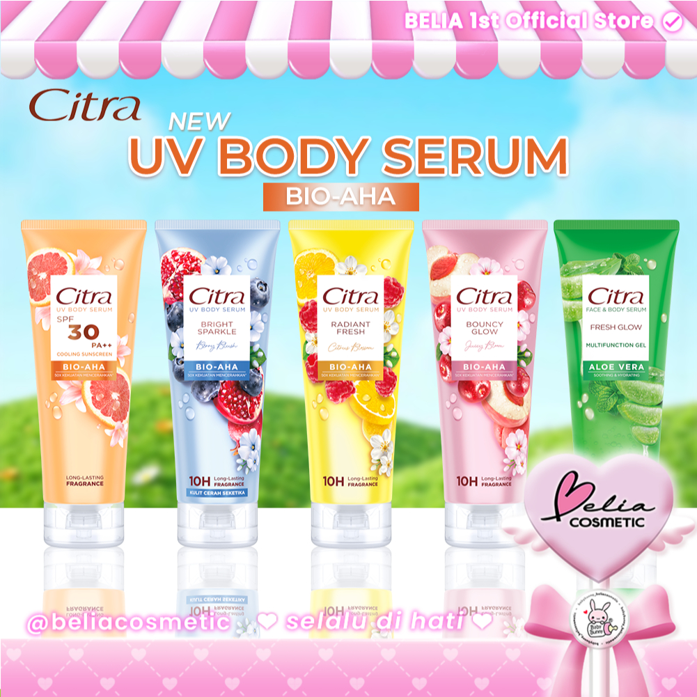 ™ BELIA ™ CITRA Natural Booster Body Serum Fresh Glow | Insta Glow with 20X Niacin180 ML | UNILEVER