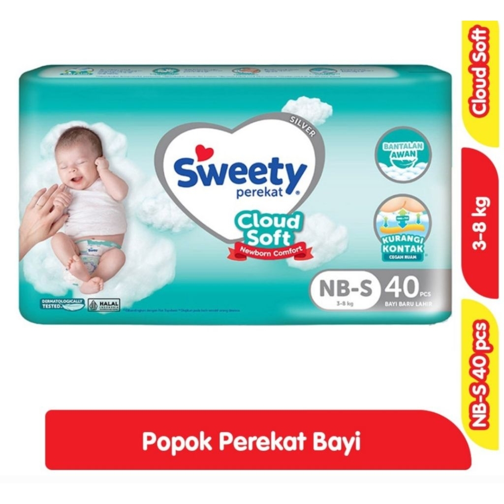 SWEETY Popok Silver Comfort NB-S – 40