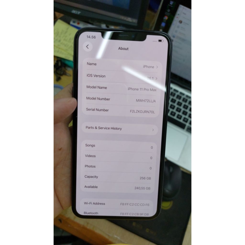 iPhone 11promax 256gb second ex inter
