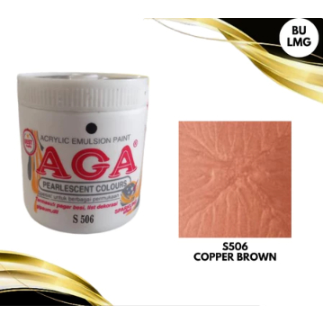 Cat Metallic Emas AGA Water Base Kemasan 100cc, S100 S200 S300 S400 S506