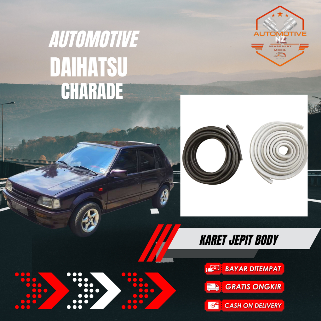 Karet Jepit Bodi Pintu Daihatsu Charade Depan/Belakang | Karet Pintu Mobil Asli dan Tahan Lama