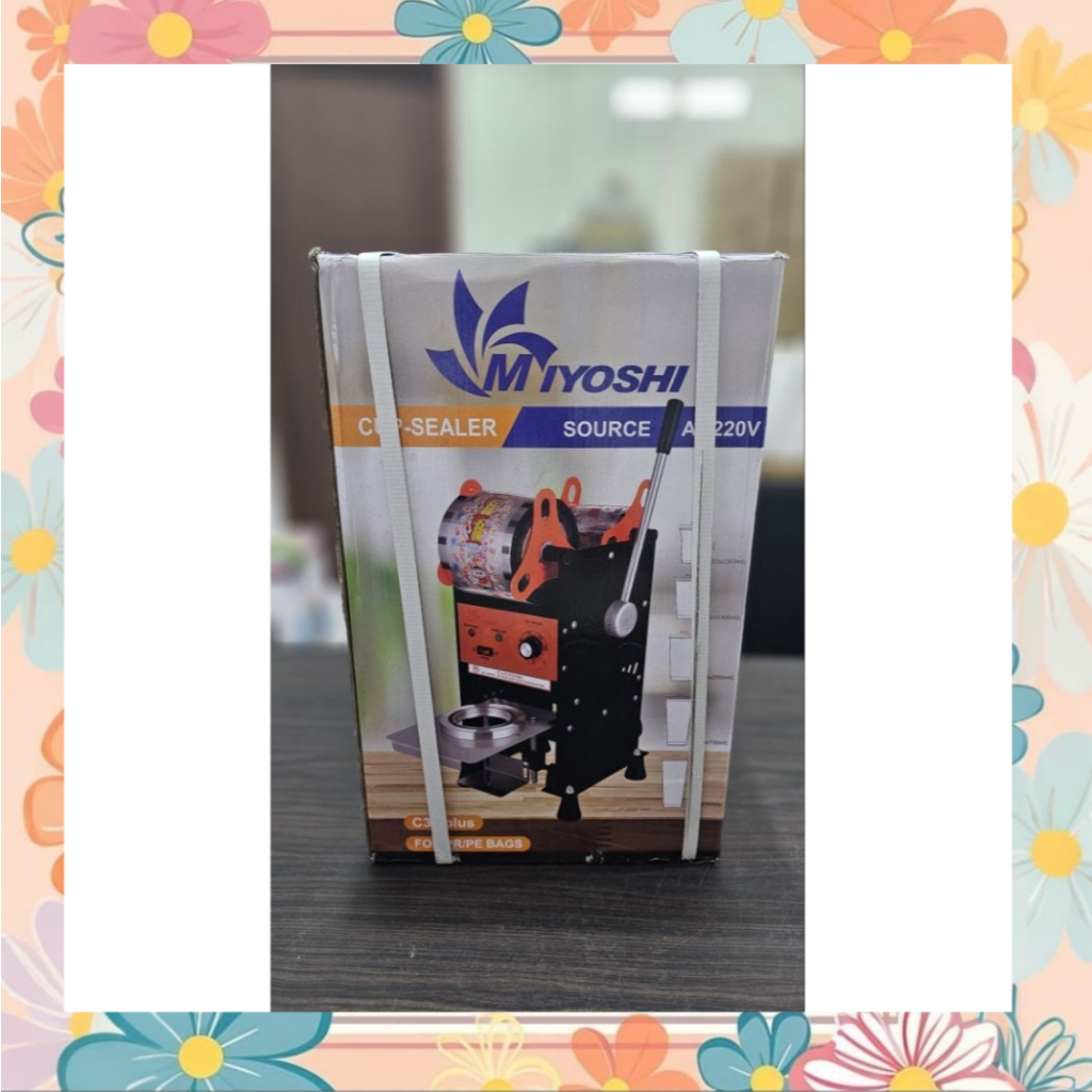 Miyoshi Mesin Press Gelas Plastik Cup Sealer 8oz - 26oz C39 Plus Kuat Kokoh Awet Gelas Kecil Jumbo