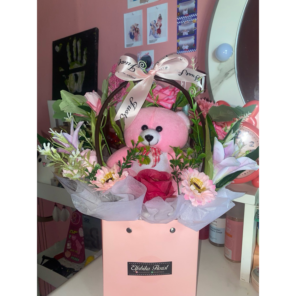 Buket Boneka Wisuda | Buket Hadiah Ulang Tahun | Buket Happy Graduation