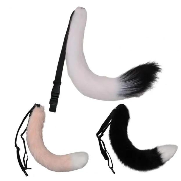 1Pcs Fox Tail Costume Buntut Kucing Cosplay Buntut Kucing Ekor Rubah Fox Menggemaskan Ekor Hewan