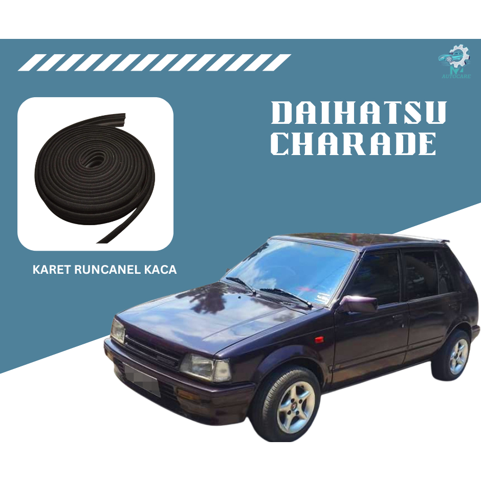 Karet Runchannel Kaca Depan Belakang Daihatsu Charade | Karet Rel Kaca Pintu Mobil | Seal Karet Jalu