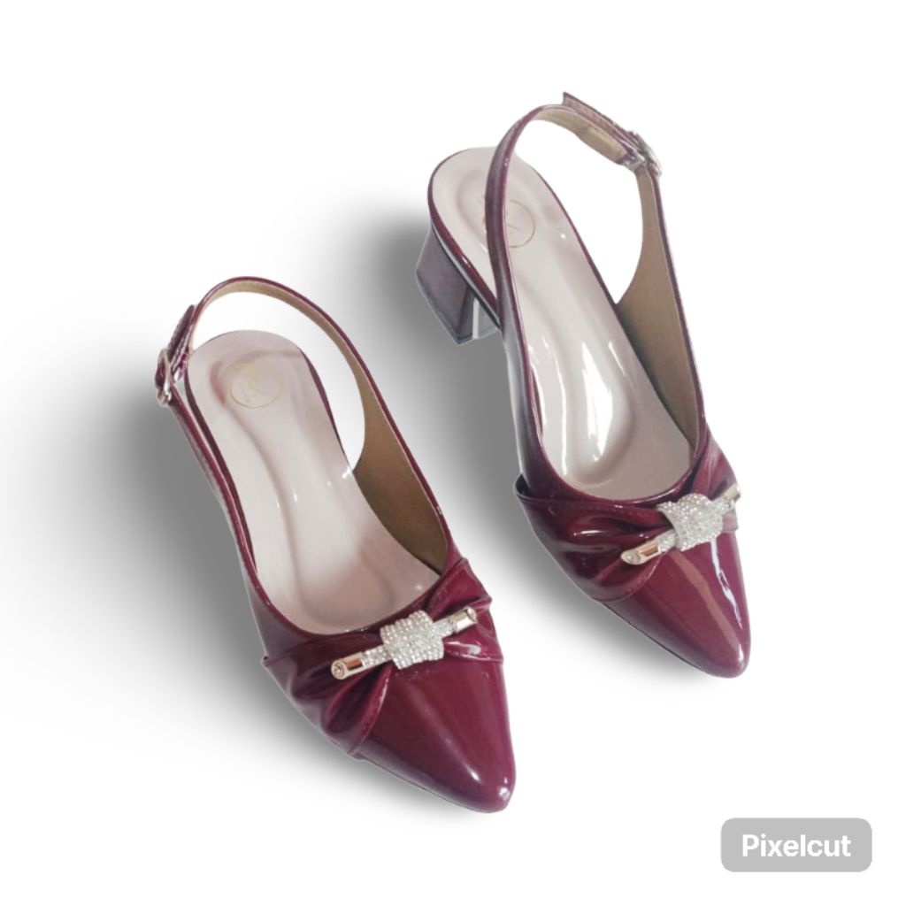 Mahyra - Mahessa Heels Sepatu sandal Wanita hak tahu 5 cm Sepatu flat Z07 Wanita Mules