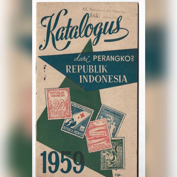 Buku Katalog dari perangko Republik Indonesia Tahun 1959