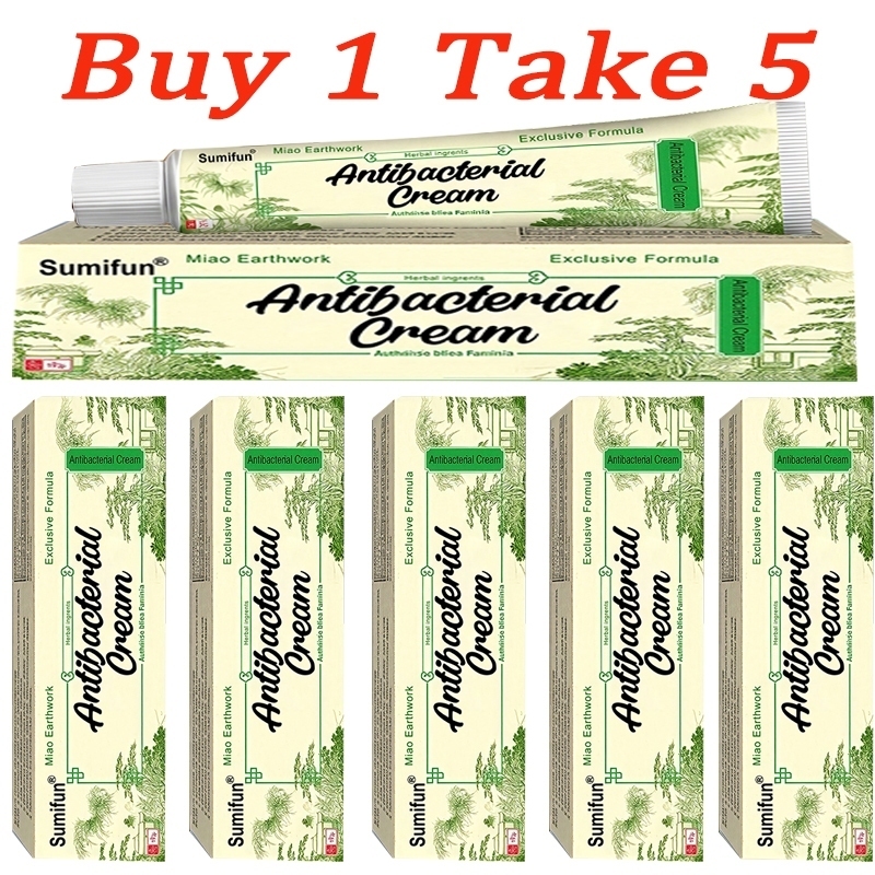 Buy 1 Take 5 Antibacterial Ointment Original Skin Allergy Psoriasis Dermatitis Eczema Cream