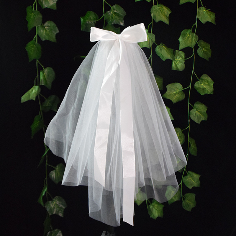 Veil Kerudung Pengantin putih ‎Laces black veil kerudung pengantin putih