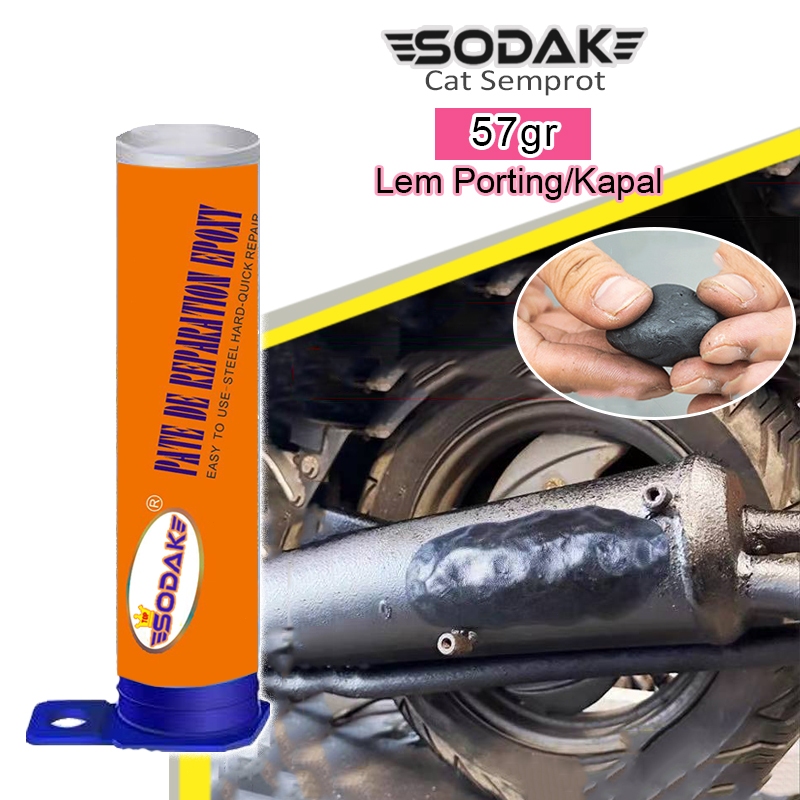 Lem Porting Tangki Bensin 57gr / Lem Tambal Tangki Tahan Bensin Panan / Lem Kapal Anti Air