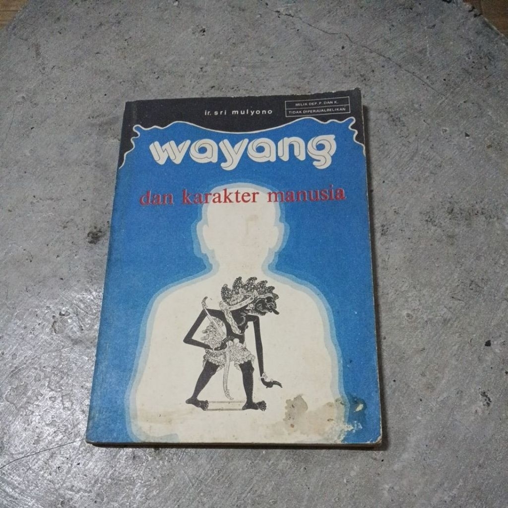 Buku wayang dan karakter manusia oleh ir.sri mulyono