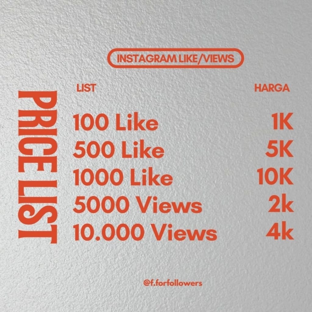 Like Instagram/Views Instagram | Merah cepat