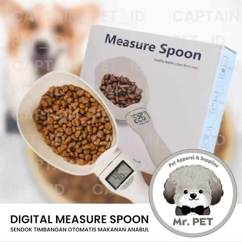 SENDOK TIMBANGAN MAKANAN HEWAN PELIHARAAN DOG FOOD SCALE PENIMBANG KIBBLE ANJING KUCING