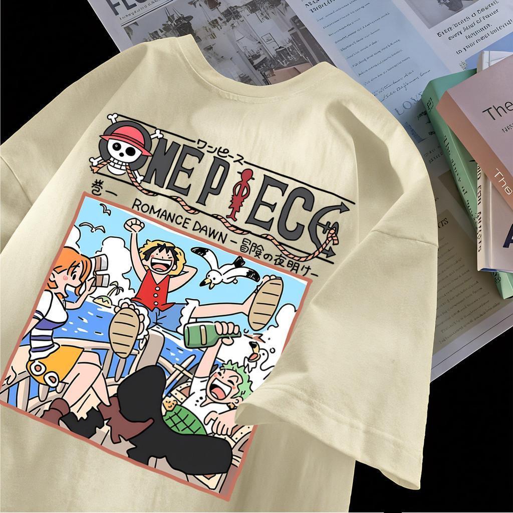 [COD] BASIQUE-"One Piece02''/Baju oversize Unisex/Kaos atasan wanita korea style/Baju Kaos Distro Pr