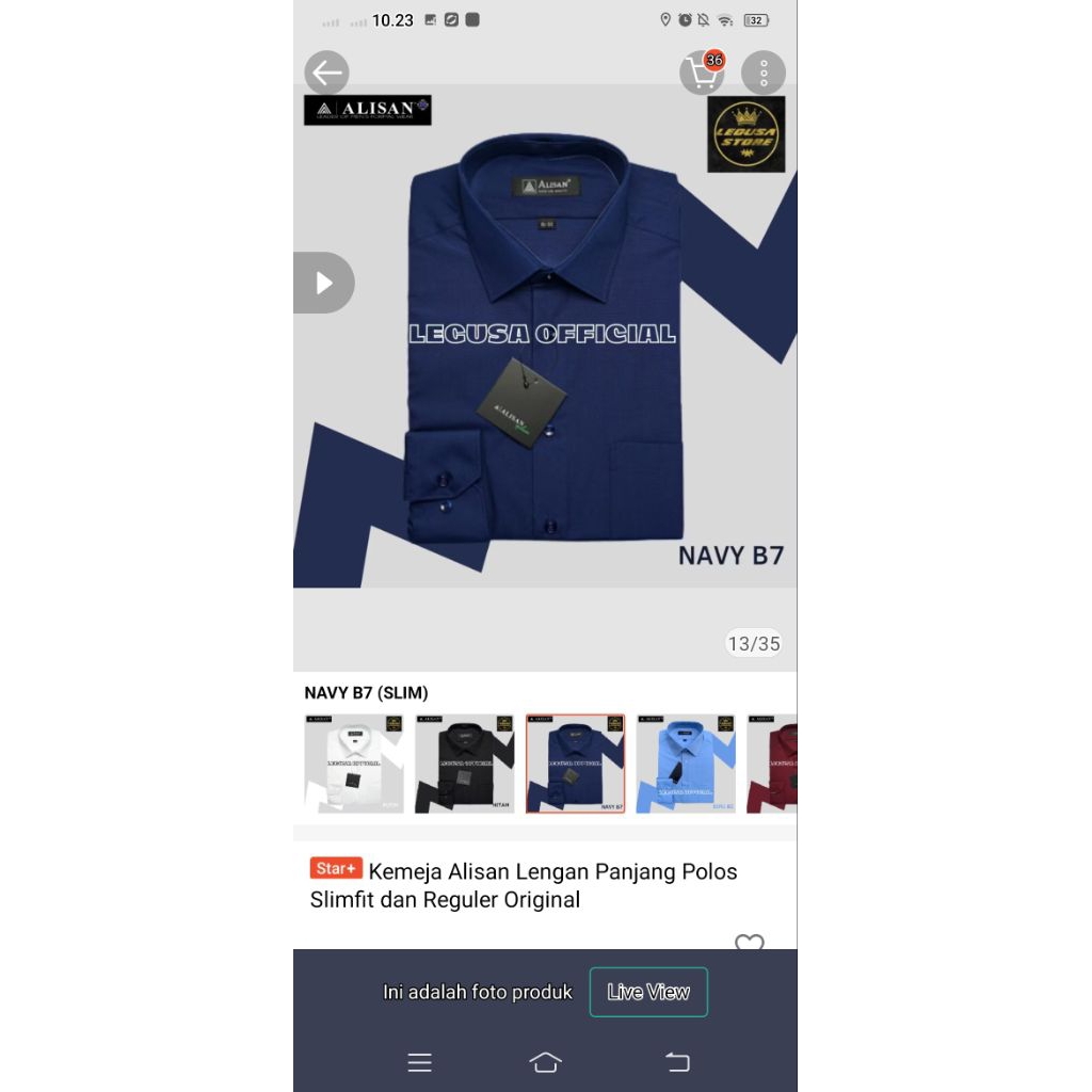 preloved kemeja Alisan ori