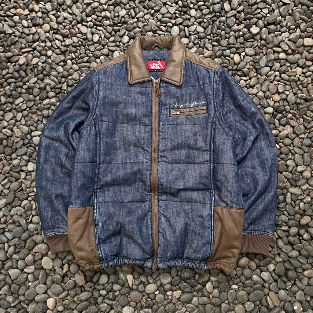 WORK JACKET MAJAH FLAVAH Y2K DENIM & LEATHER